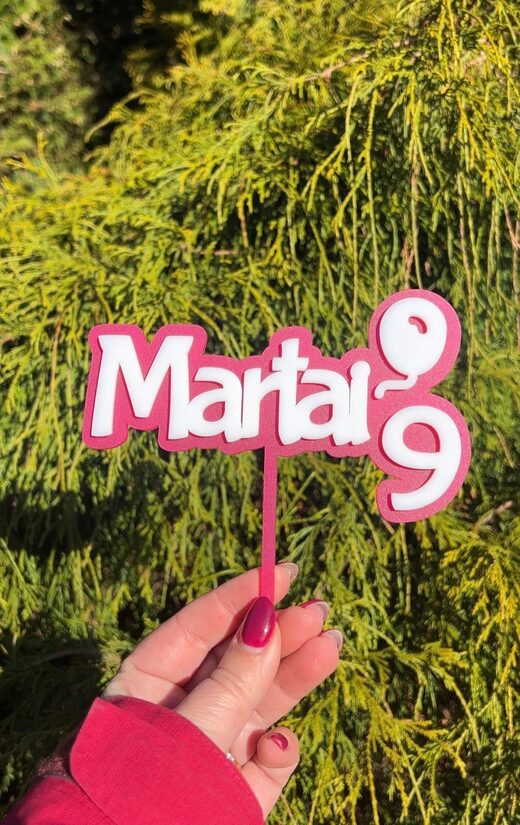 Kūkas toperis - personalizēts