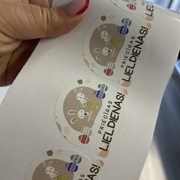 Custom branding labels, custom stickers for presents, festive stickers